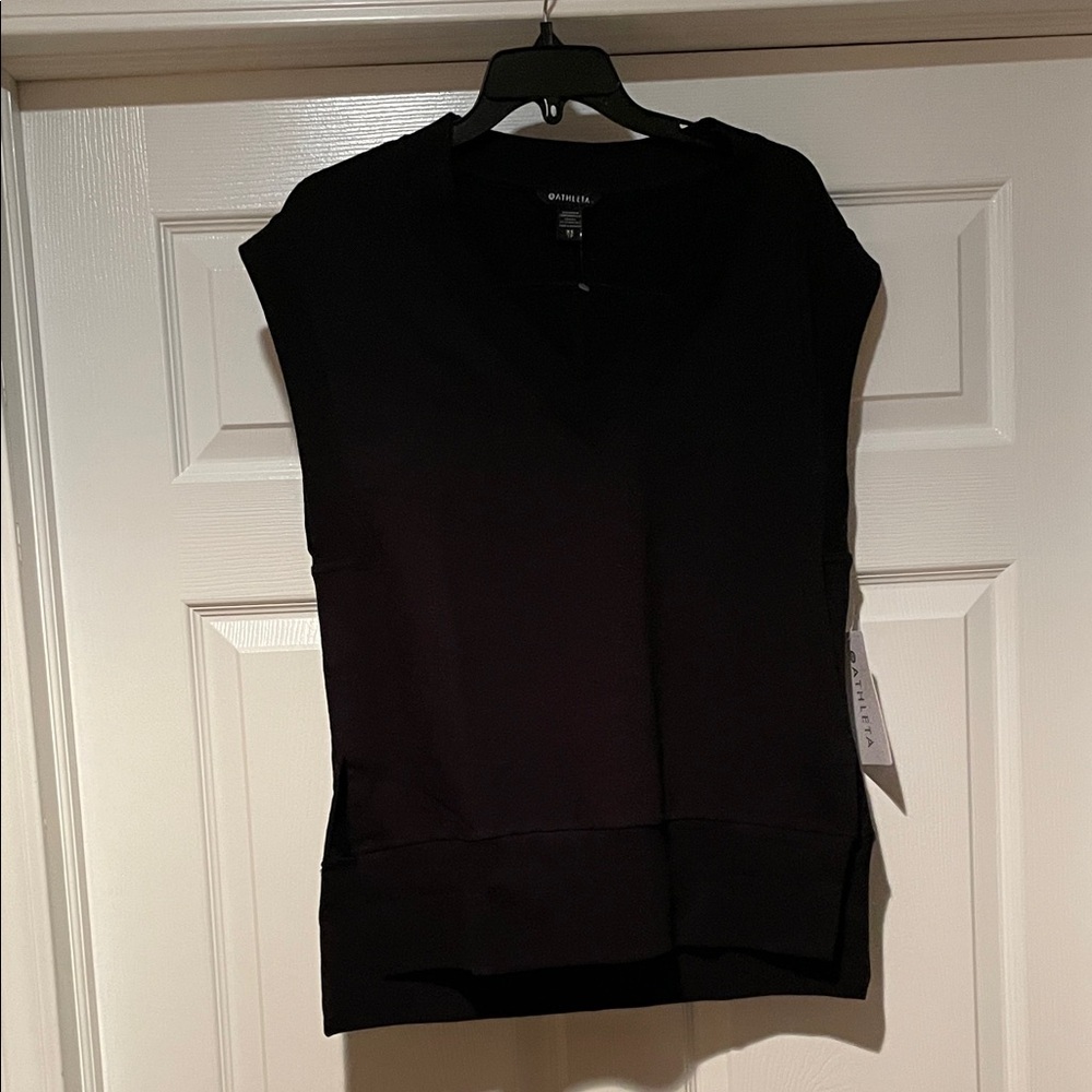 Athleta Retroterry V Neck Sweatshirt